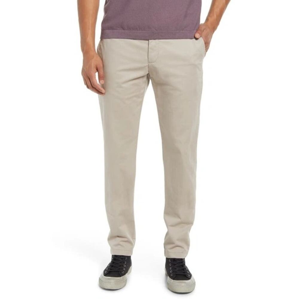 Open Edit Nordstrom Mens Chino Pants 31x32 Tan Flat Front Straight Leg Cotton